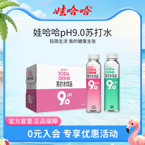 娃哈哈pH9.0苏打水500mL*15瓶
