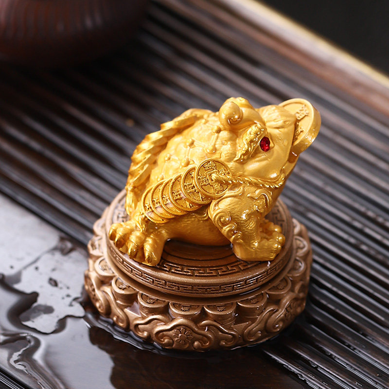 金蟾变色茶宠摆件精品可养高档茶具配件茶桌茶盘茶道金蝉茶台蟾蜍
