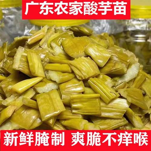 茂名化州特产小吃 腌制酸芋苗酸芋梗咸酸干腌菜脱水泡菜 两斤包邮