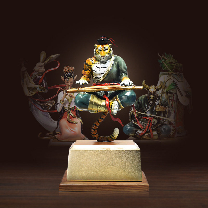 皇嘉熙品全铜十二生肖摆件全套中式创意家居装饰品兔子兔年吉祥物图片