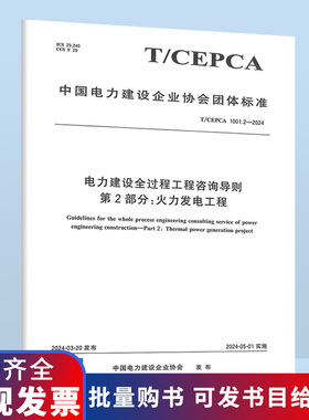 T/CEPCA 1001.2-2024 电力建设全过程工程咨询导则 第2部分:火力发电工程 B