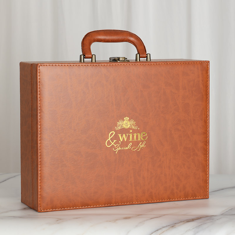 双支红酒皮箱2瓶装红酒礼盒手提袋酒盒