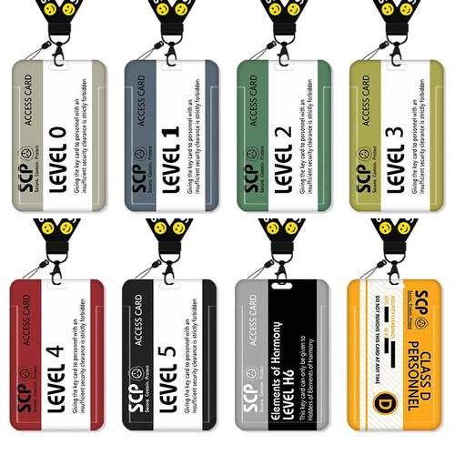 scp基金会档案工作牌卡套饭卡校园卡身份证保护套公交卡水卡证件小卡片套工作证工牌证件套校牌挂绳周边定制