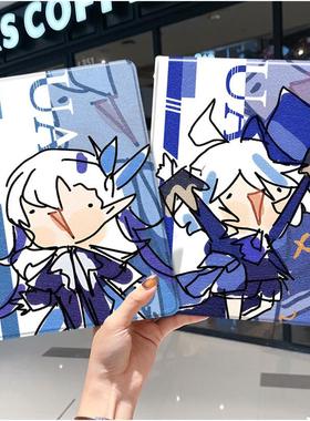 原神ipad10保护套pro2024款11寸5苹果air6平板mini7壳4迷你3适用2三折1带笔槽2018九第9代2020搞怪芙宁娜2021