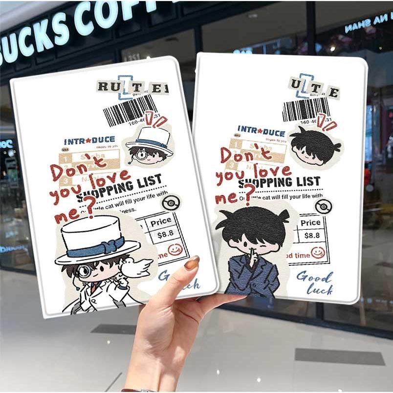 名侦探柯南ipad10保护套pro2024款11寸5苹果air7平板mini6壳4迷你3适用2三折2020带笔槽8第9代2021九2018卡通