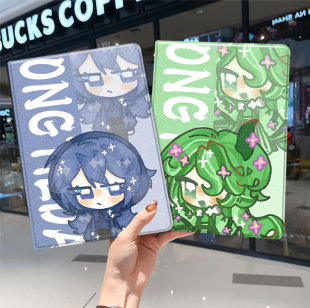 节奏盒子ipad10保护套pro2024款11寸5苹果air7平板mini6壳4迷你3适用2三折1带笔槽2018九8第9代2020二次元八