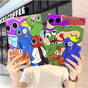 彩虹朋友ipad10保护套pro2018苹果mini5外套ipod9迷你4壳air6适用2平板3带笔槽十7第8代三折2024搞怪周边男生