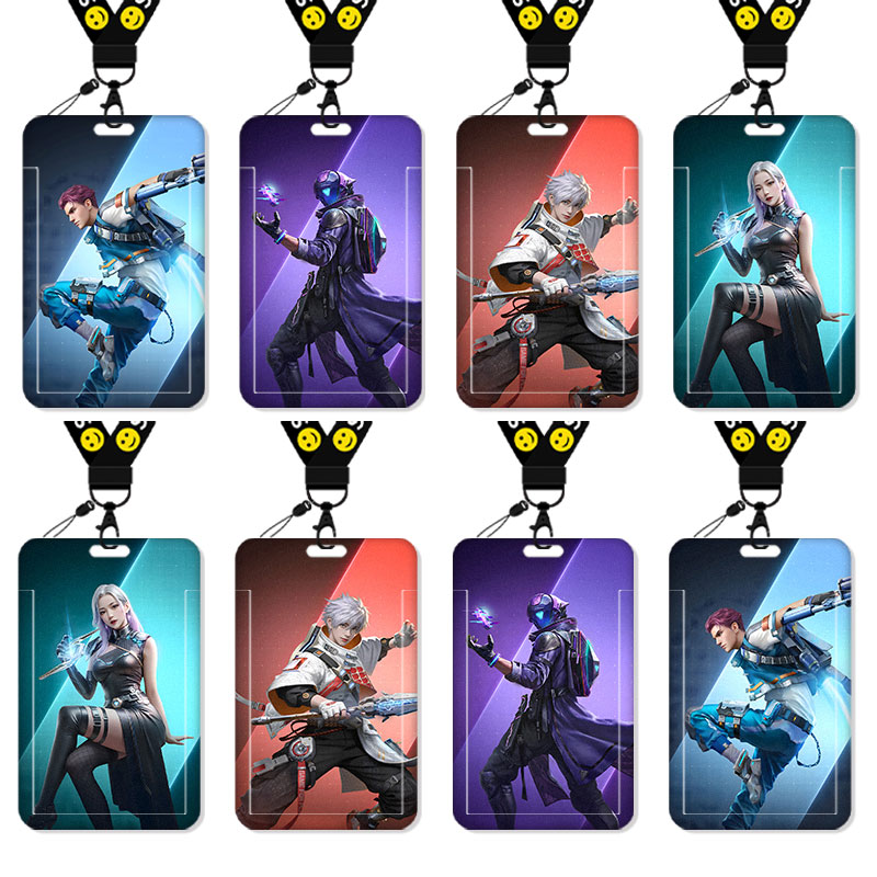 和平精英卡套饭卡校园卡公交卡学生水卡证件工作证工牌证件套校牌钥匙扣带挂绳挂脖工作牌工卡胸牌游戏男女生