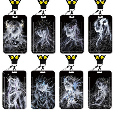 十二星座系列卡套饭卡校园卡身份证保护套公交卡学生水卡证件小卡片套工作证工牌证件套校牌挂绳二次元高颜值