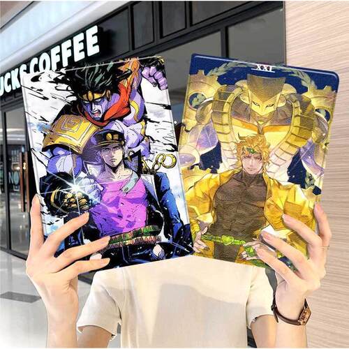 jojo的奇妙冒险华为平板matepad11保护套5s壳air12承太郎v8pro男生8荣耀9周边m6外壳小米7三折6pro适用7s红米