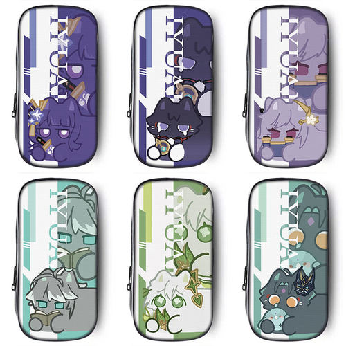 原神拟猫笔袋小学生一二年级铅笔盒男生男孩子女生2025年新款文具袋初中生笔盒学生文具盒儿童散兵雷电将军魈