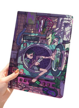 真夜中华为平板matepad11保护套v8pro壳m6带笔槽x8荣耀9三折8vivopadair3小米6六5pro适用6s红米se2023动漫五