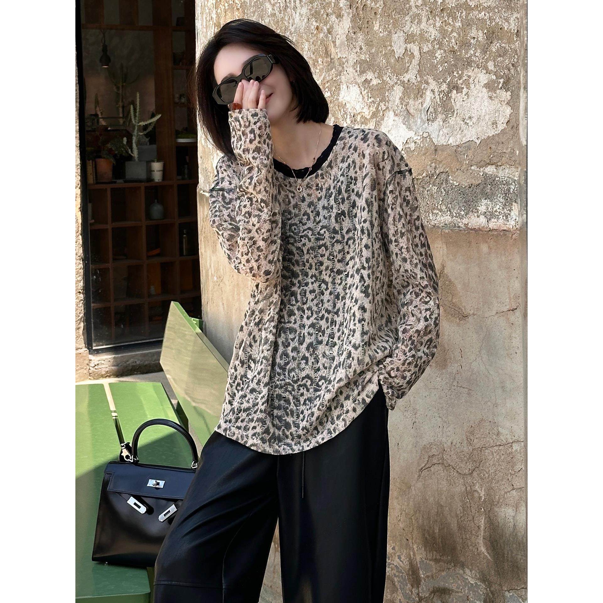 JOYIASS早秋薄款穿搭慵懒风长袖针织衫女2025新款高级感宽松显瘦