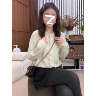 JOYIASS小香风软糯毛衣开衫外套女款2025新款秋冬季高级感超好看