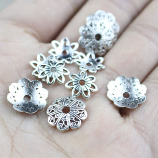 藏银配件花托隔片文玩佛珠念珠手串锌合金隔珠垫片diy饰品配饰