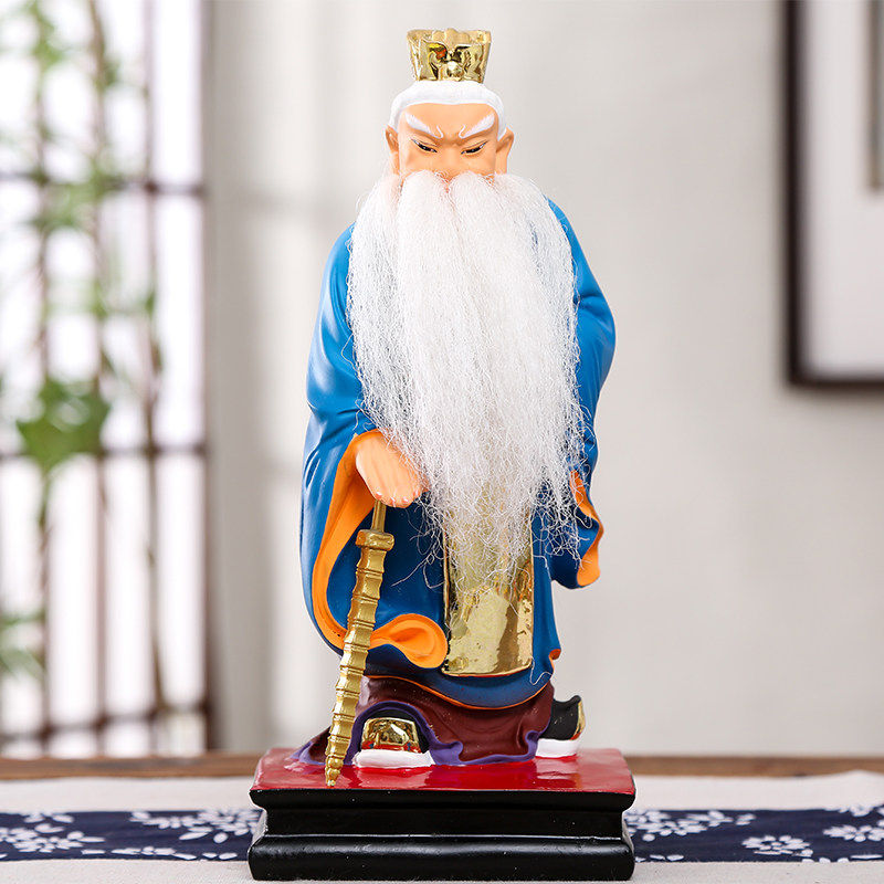 姜太公佛像姜子牙摆件姜太公彩绘玻璃钢 树脂佛像神像12寸1.6米