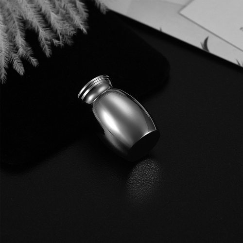 百年家事殡葬厂家跨境热卖款不锈钢爪印动物毛发骨灰纪念罐 小型