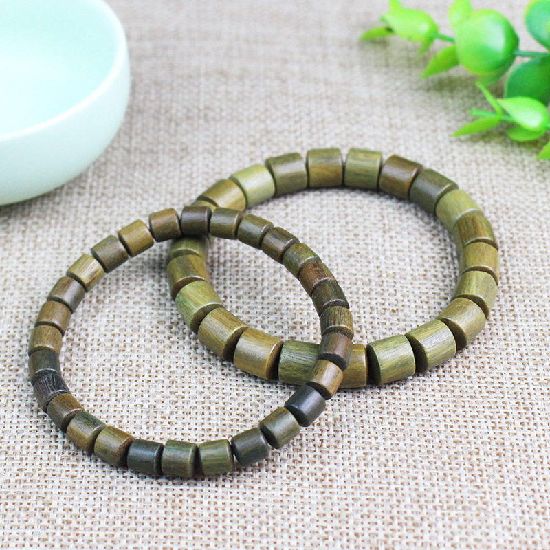 绿檀手串个性桶珠单圈男女情侣手链饰品愈创木文玩佛珠檀香木手串,饰品/流行首饰/时尚饰品新,沉香,淘宝优惠券,粉丝福利购,淘宝优惠卷
