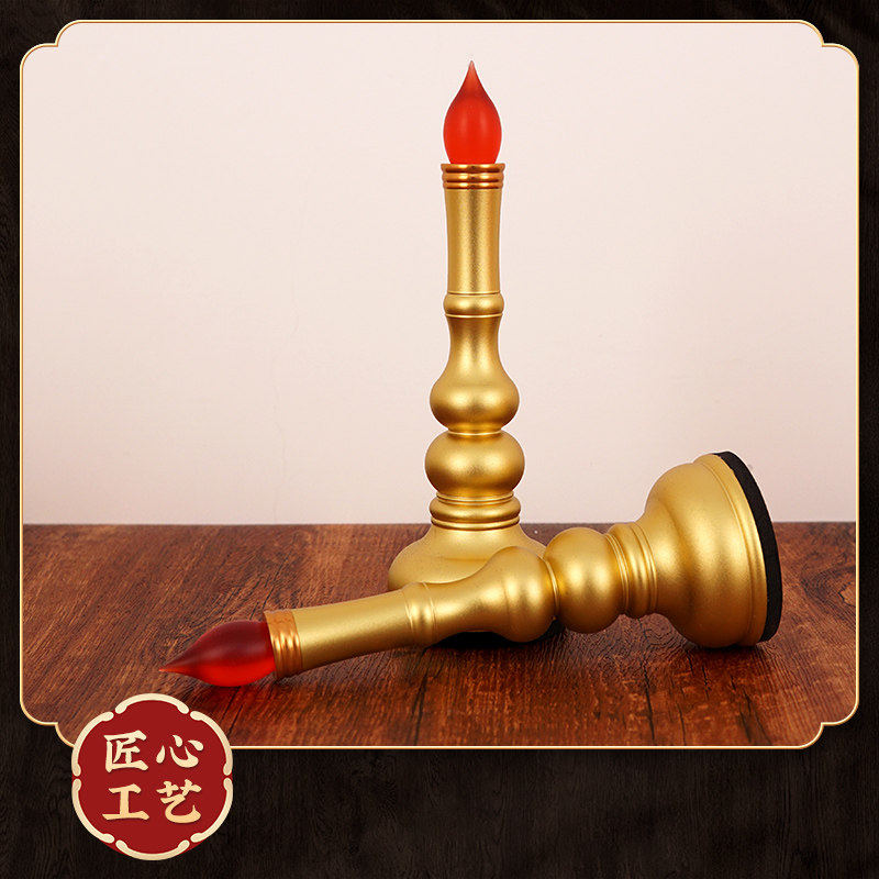电子蜡烛灯充电长明灯led佛前神台烛台香烛供佛家用室内财神仿真