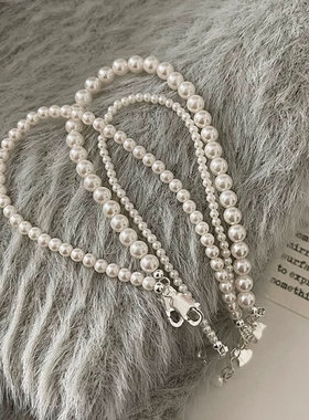 S925银复古珍珠小众设计