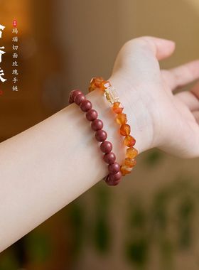 古法合香珠双圈手串新中式