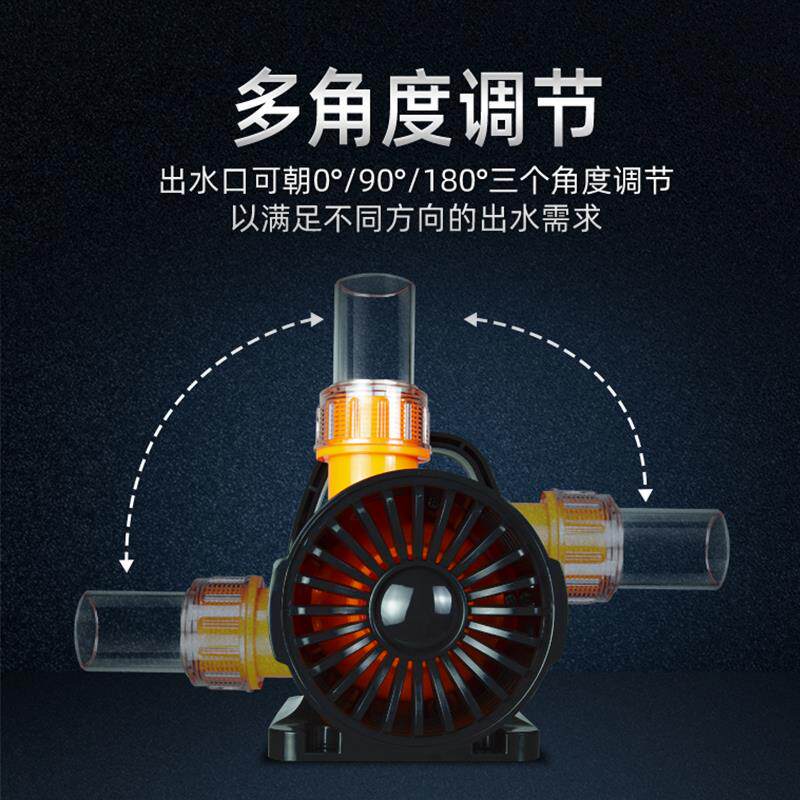 新款凌霄FH鱼池循环潜水泵过滤假大流量山冷水机海鲜池底吸水包邮