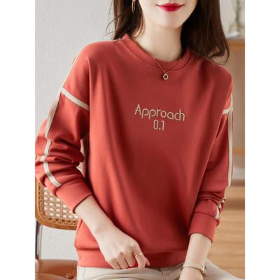 JOYIASS春秋圆领卫衣女薄款套头帽衫上衣2025年新款秋季爆款洋气