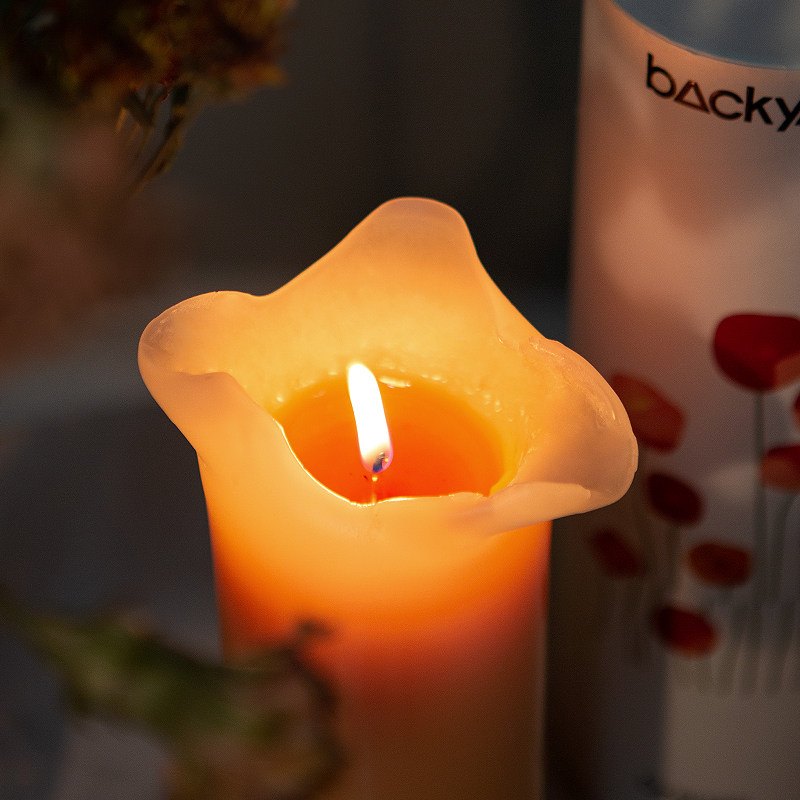 backyard香薰开花蜡烛浪漫室内温馨暖色香薰小众创意生日礼物
