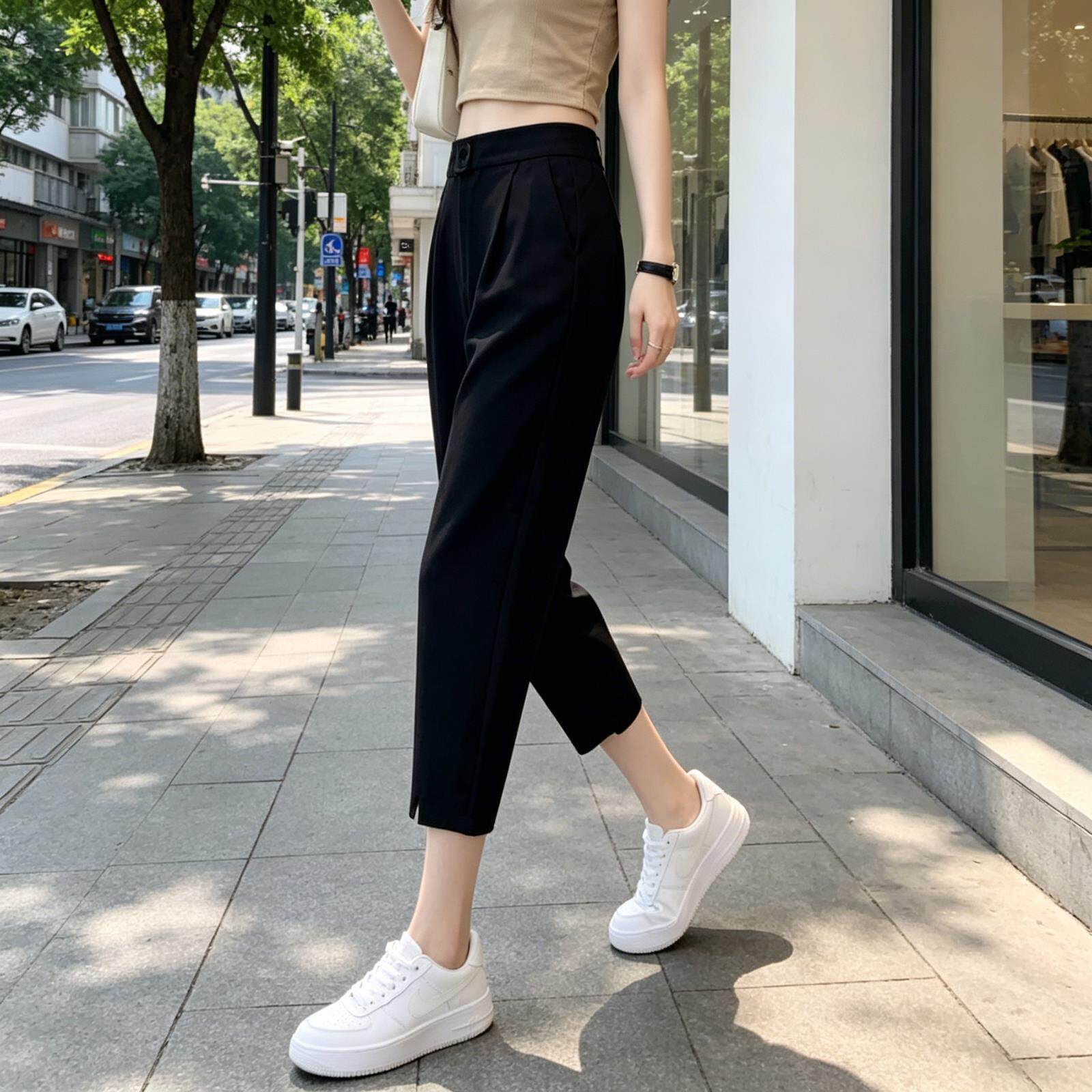 冰丝七分裤女夏季薄款202