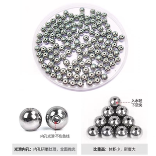 逗钓钨钢铅传统钓筏钓海钓矶钓专用通心铅坠隐形铅坠不伤线比高重