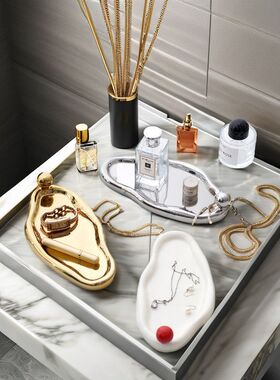 mic托盘sp桌面 不规则蛋糕era餐盘jewelry甜品收纳 Cdi盘云朵lay