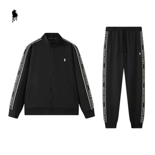 PAOLO GARAGE运动套装男2025秋冬新款时尚百搭外套长裤男士两件套
