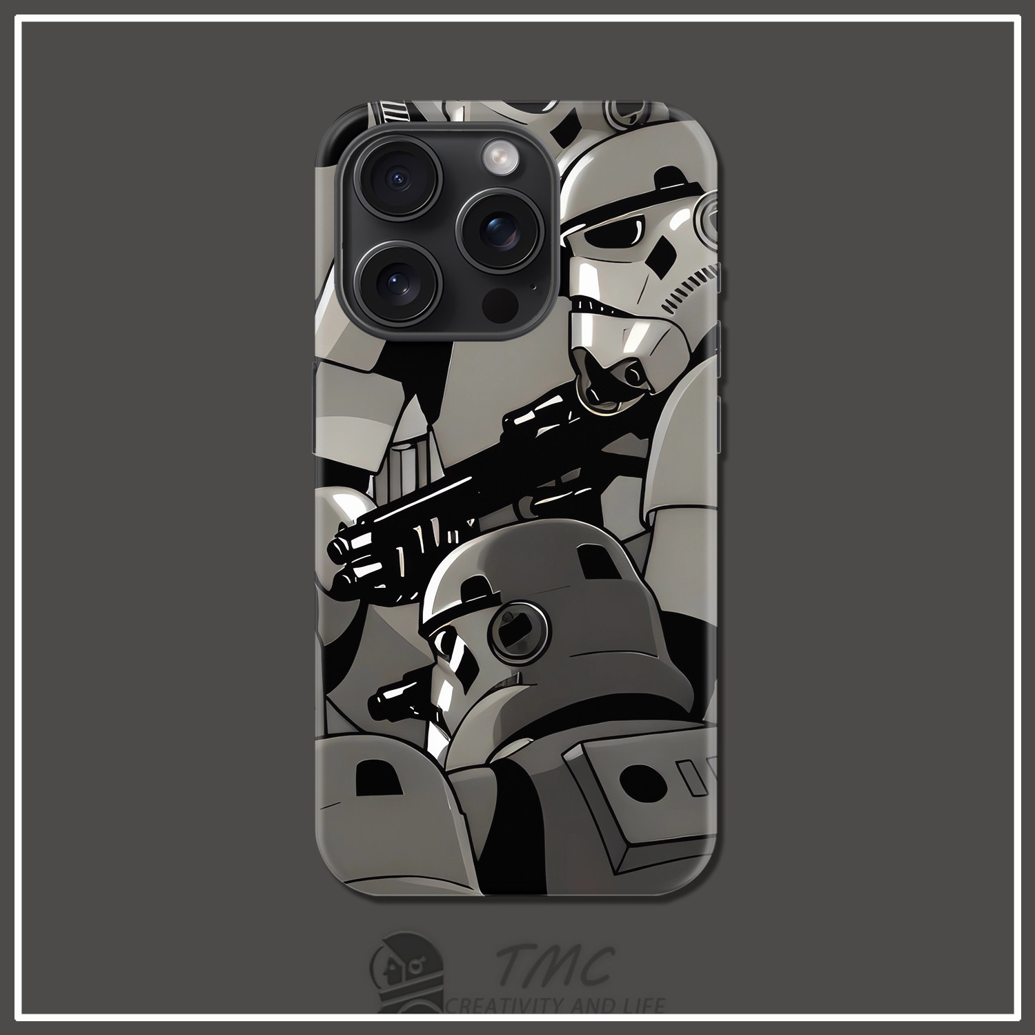 个性男生用星球大战暴风兵手机壳适用于iPhone16promax小米15红米K80三星s25u苹果17华为nova12防摔pura70