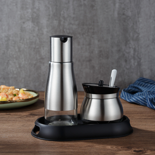 调味醋壶辣椒罐套装 304不锈钢商用餐厅创意酱油瓶醋瓶饭店用高档