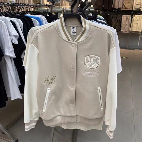 安踏休闲外套夹克针织运动上衣