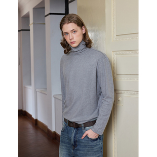 Ntalk 打底T恤 310克重磅真德绒手感柔软舒适保暖简约高级长袖