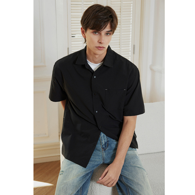 Ntalk皱褶格纹轻薄洞洞布衬衫