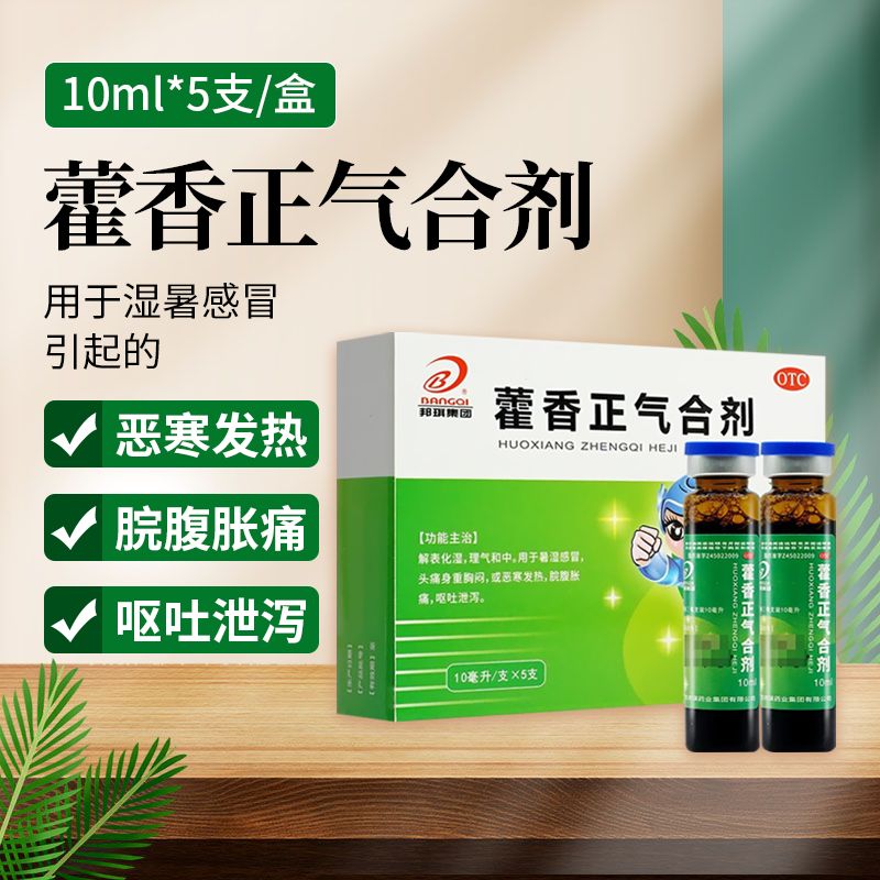 【B/邦琪集团】藿香正气合剂10ML*5支/盒