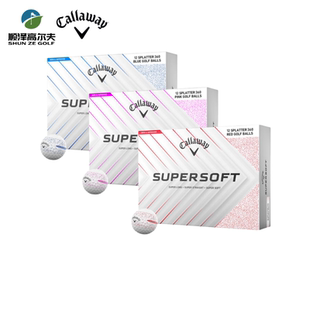 Callaway卡拉威高尔夫球25新款SUPER SOFT高球速两层球golf练习球