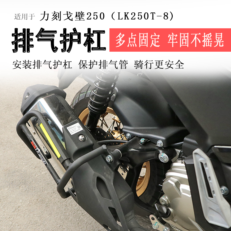 力刻戈壁250排气保护杠