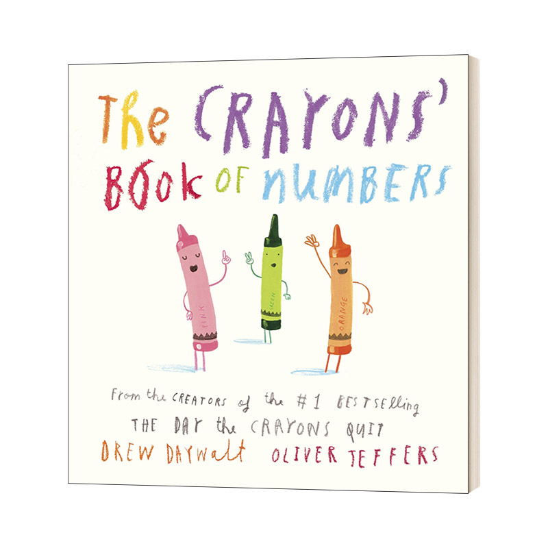 英文原版 The Crayons' Book of Numbers 小蜡笔数字书 儿童趣味数字认知 纸板书 英文版 进口英语原版书籍