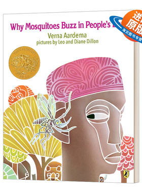 英文原版 为什么蚊子老在人们耳边嗡嗡叫 Why Mosquitoes Buzz in Peoples 凯迪克奖绘本 英文版 进口英语原版书籍儿童外文书