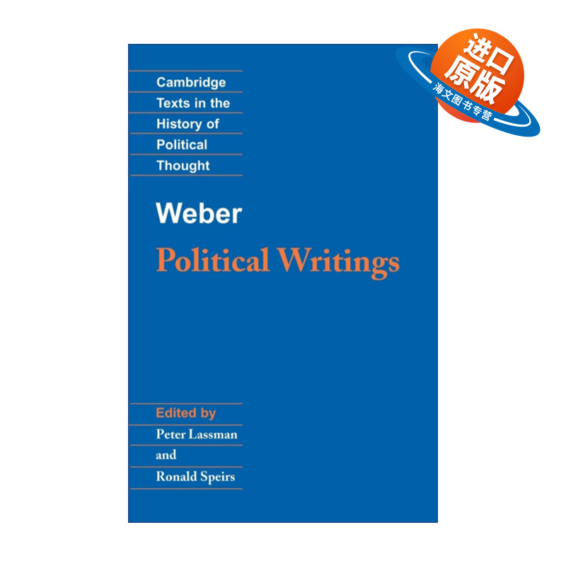 英文原版 Weber Political Writings 马克斯·韦伯政治著作 剑桥政治思想史文本系列 英文版 进口英语原版书籍