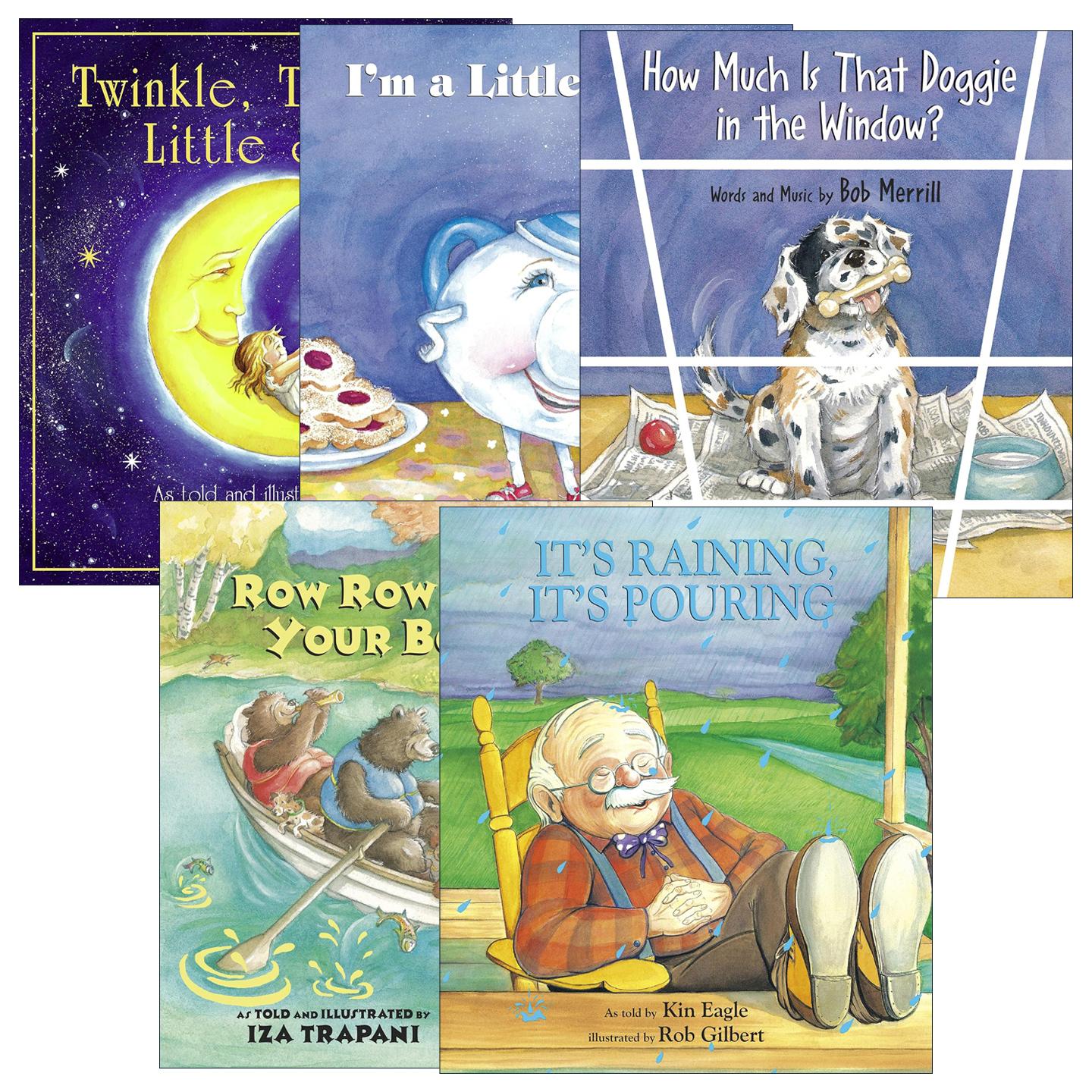 英文原版 Iza Trapani's Extended Nursery Rhymes 儿童童谣儿歌绘本5册 英文版 进口英语原版书籍