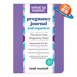 英文原版 What to Expect Pregnancy Journal and Organizer 海蒂怀孕大百科日志 英文版 进口英语原版书籍