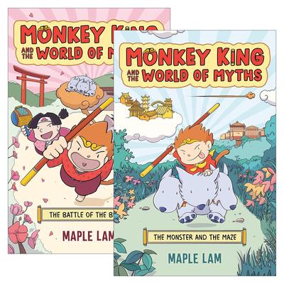 英文原版 Monkey King and the World of Myths 孙悟空和神话世界2册 儿童动作冒险漫画 英文版 进口英语原版书籍