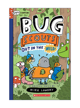 英文原版 Bug Scouts 1 Out in the Wild 臭虫侦察兵1 学乐漫画 初级章节书 儿童幽默冒险故事 英文版 进口英语原版书籍