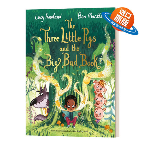 英文原版 The Three Little Pigs and the Big Bad Book 三只小猪和一本大坏书 儿童绘本 童话故事图画书 英文版 进口英语书籍