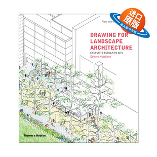 Landscape Architecture 景观设计草图 英文原版 进口英语原版 For 英文版 书籍 Drawing