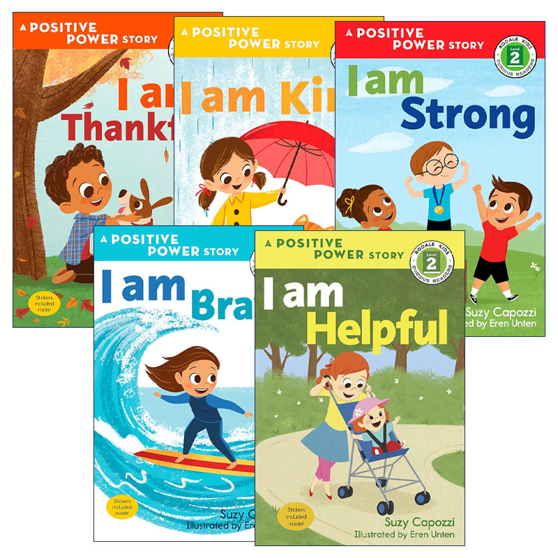 英文原版 I Am Kind Brave Thankful Strong Helpful 正能量小故事绘本系列5册 Step into Reading 2 英文版 进口儿童英语分级读物